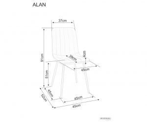 Стілець Alan Brego 457 фото