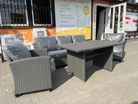 Садовий комплект з обіднім столом  906 фото