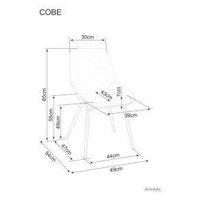Стілець Cobe Velvet 425 фото