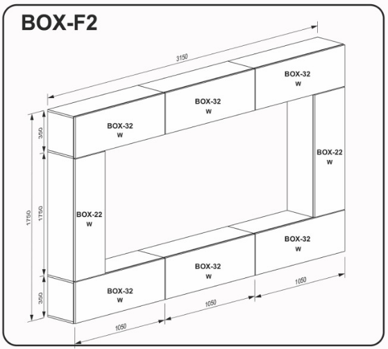 Вітальня "BOX-F2" 622 фото