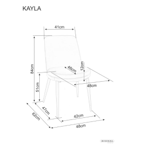 Стілець Kayla Velvet 426 фото
