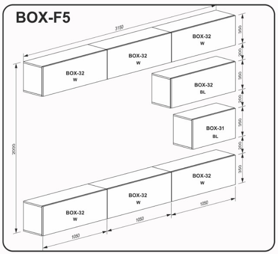 Вітальня "BOX-F5" 625 фото
